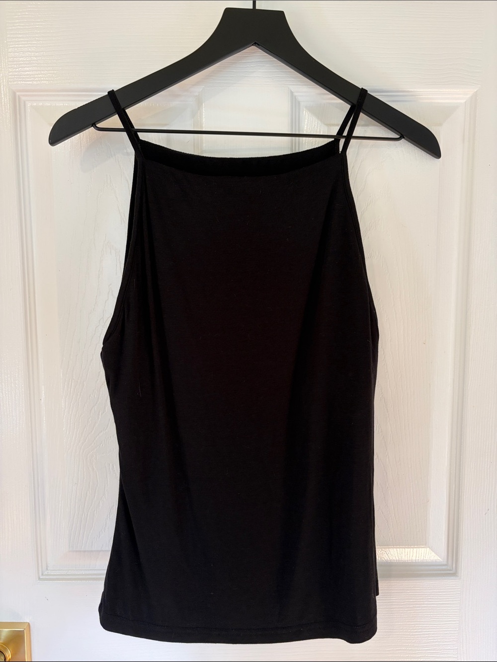 OGL | Camilla Square Neck Tank Top in Black | Size Large